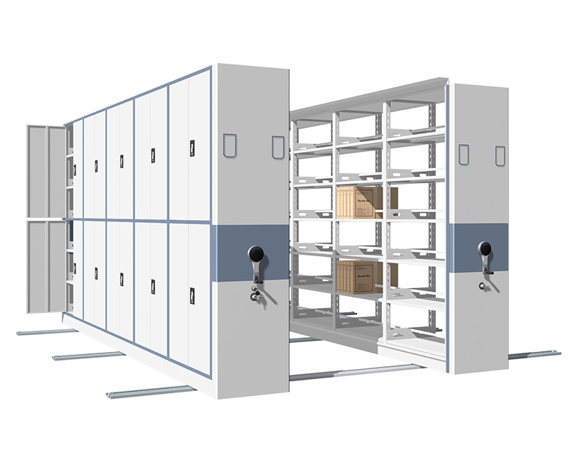 #HYD Mechanical-assist Mobile Shelving（01B)
