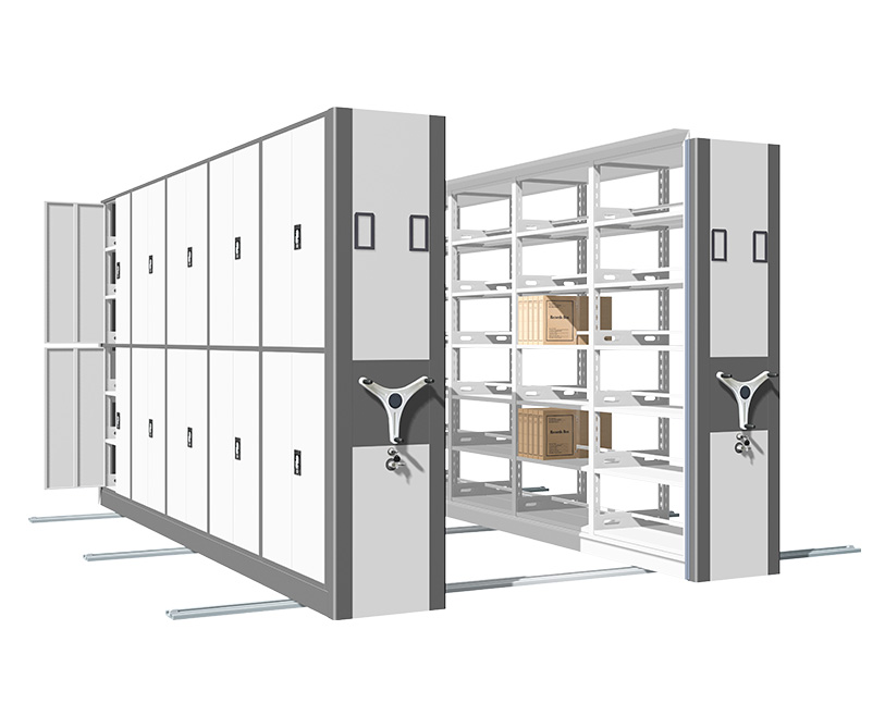 #HYD Mechanical-assist Mobile Shelving（03B)
